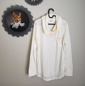 BANANA REPUBLIC | white long sleeve top